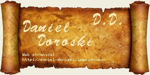 Daniel Doroški vizit kartica